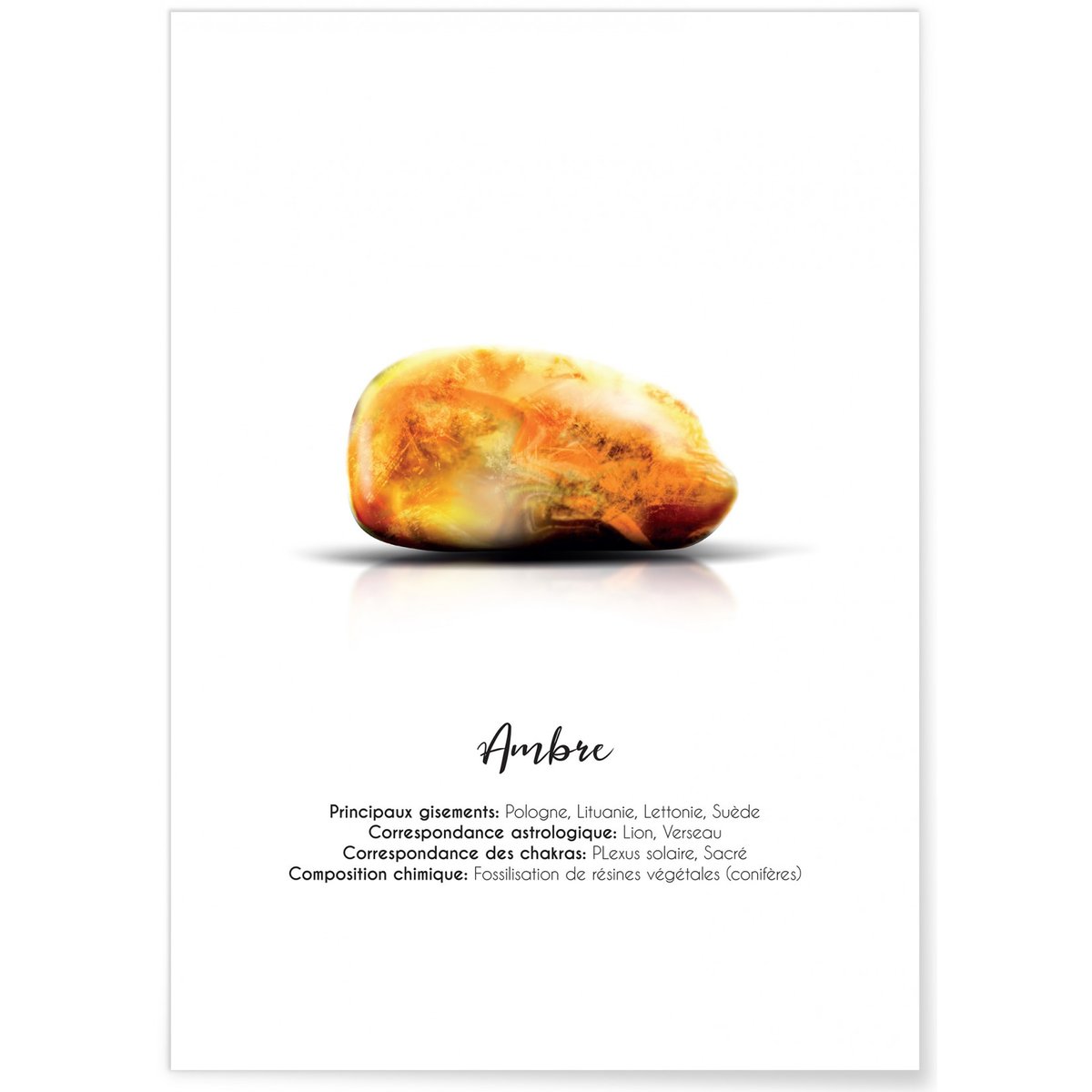 Affiche Ambre blanc, L'AFFICHERIE