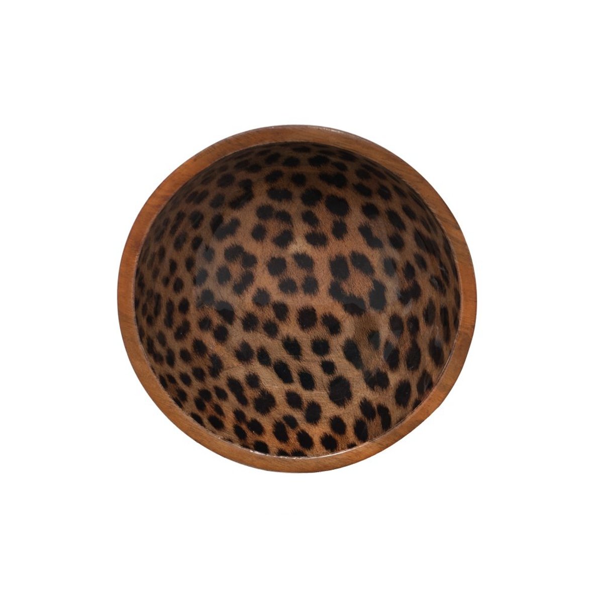 Coupelle Léopard en manguier 18 cm marron, TABLE PASSION