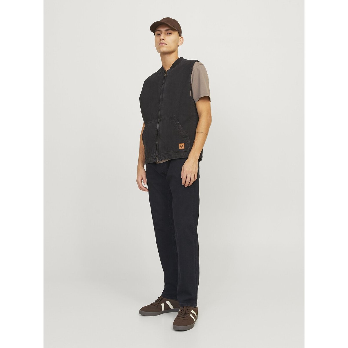 Jean droit Mike noir, JACK & JONES