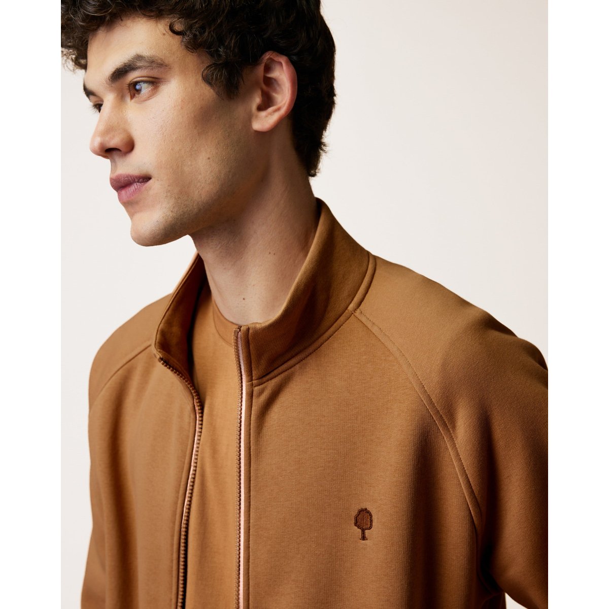 Sweat en molleton camel, FAGUO