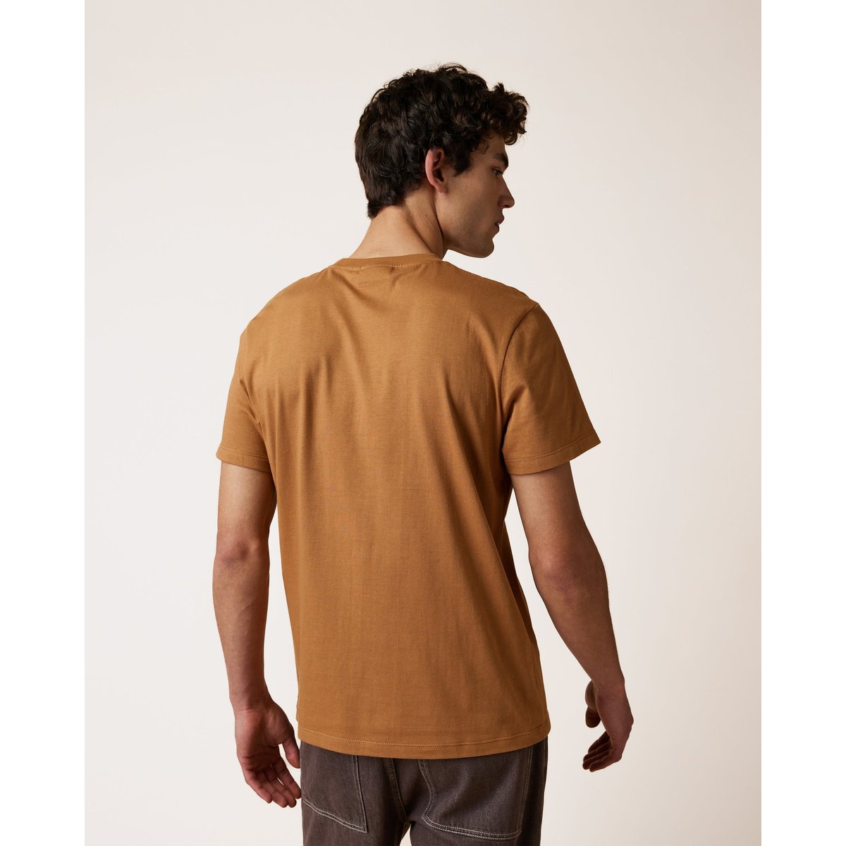T-shirt en maille camel, FAGUO