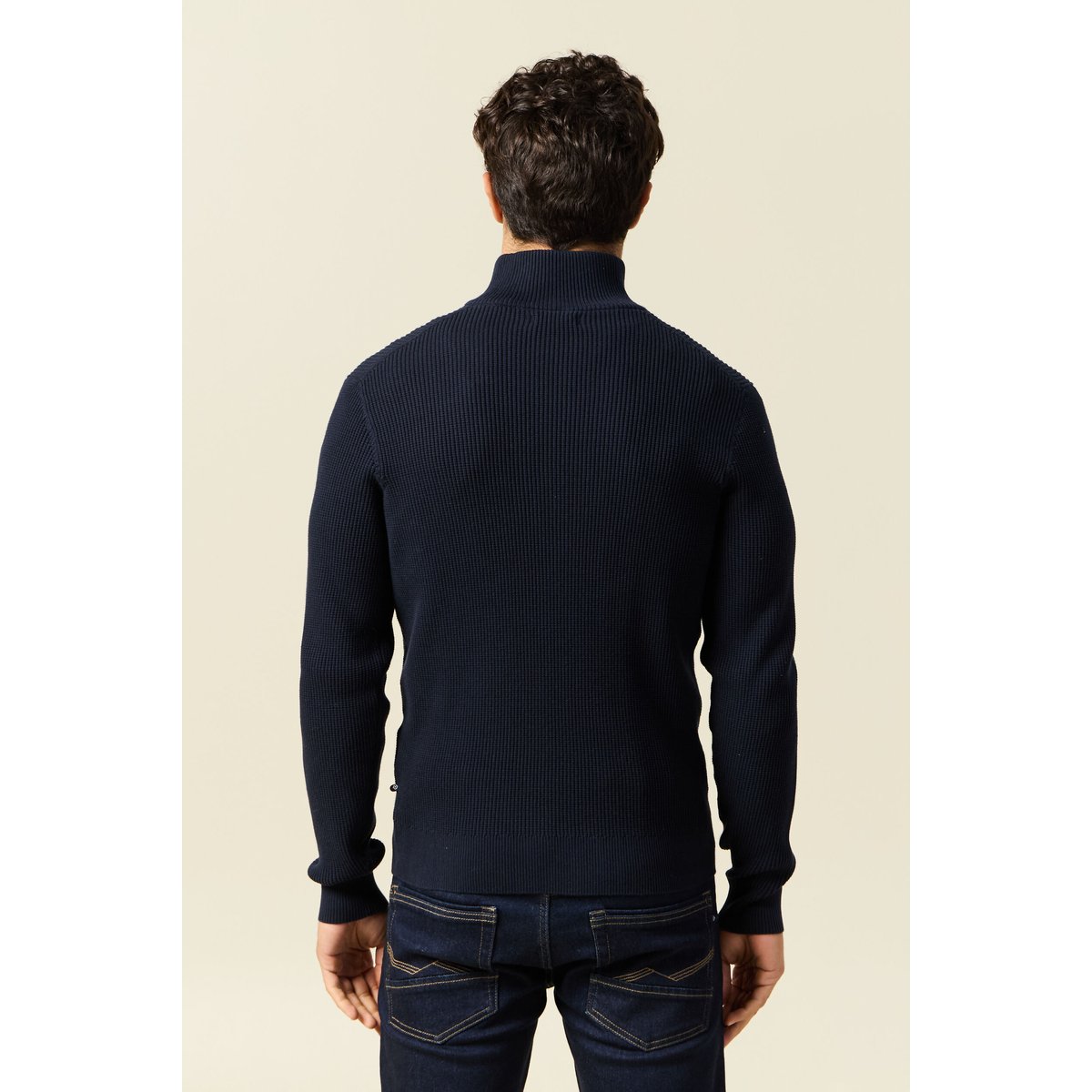 Pull col camionneur bleu marine, BONOBO