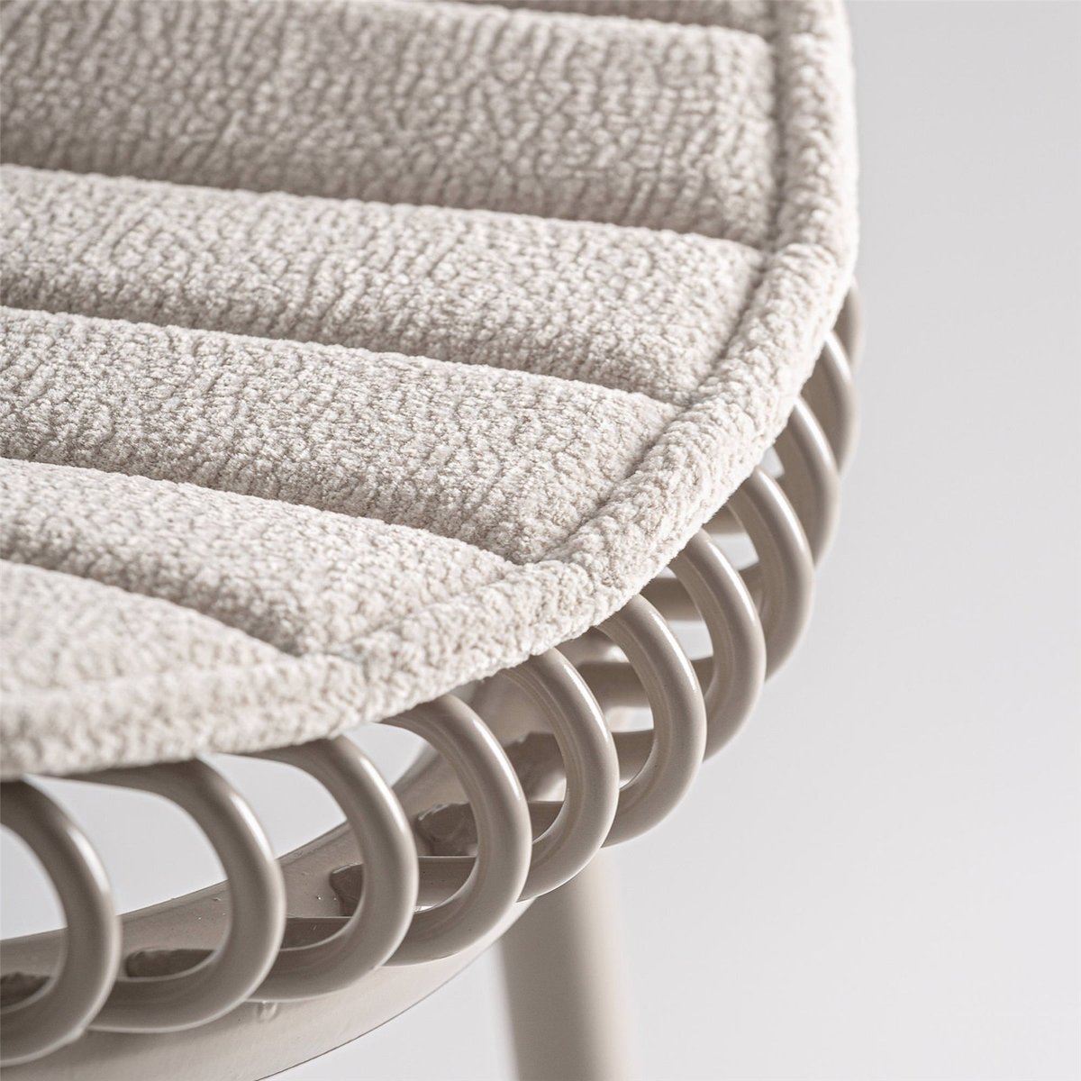 Tabouret de bar en fer collection brienz gris, RECOLLECTION
