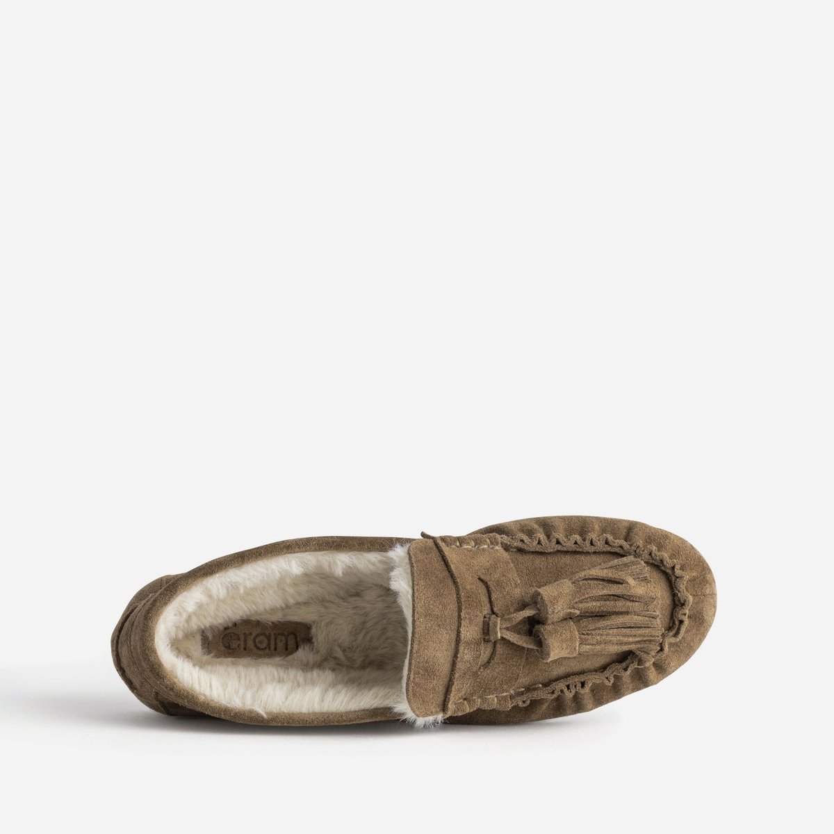 Mocassin en cuir GALIENNE taupe, ERAM