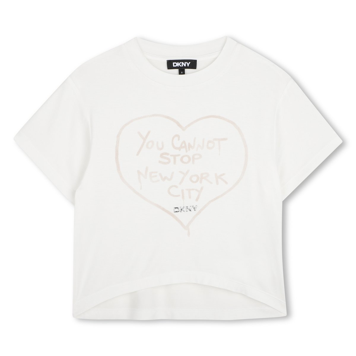 Tee-shirt manches courtes offwhite, DKNY