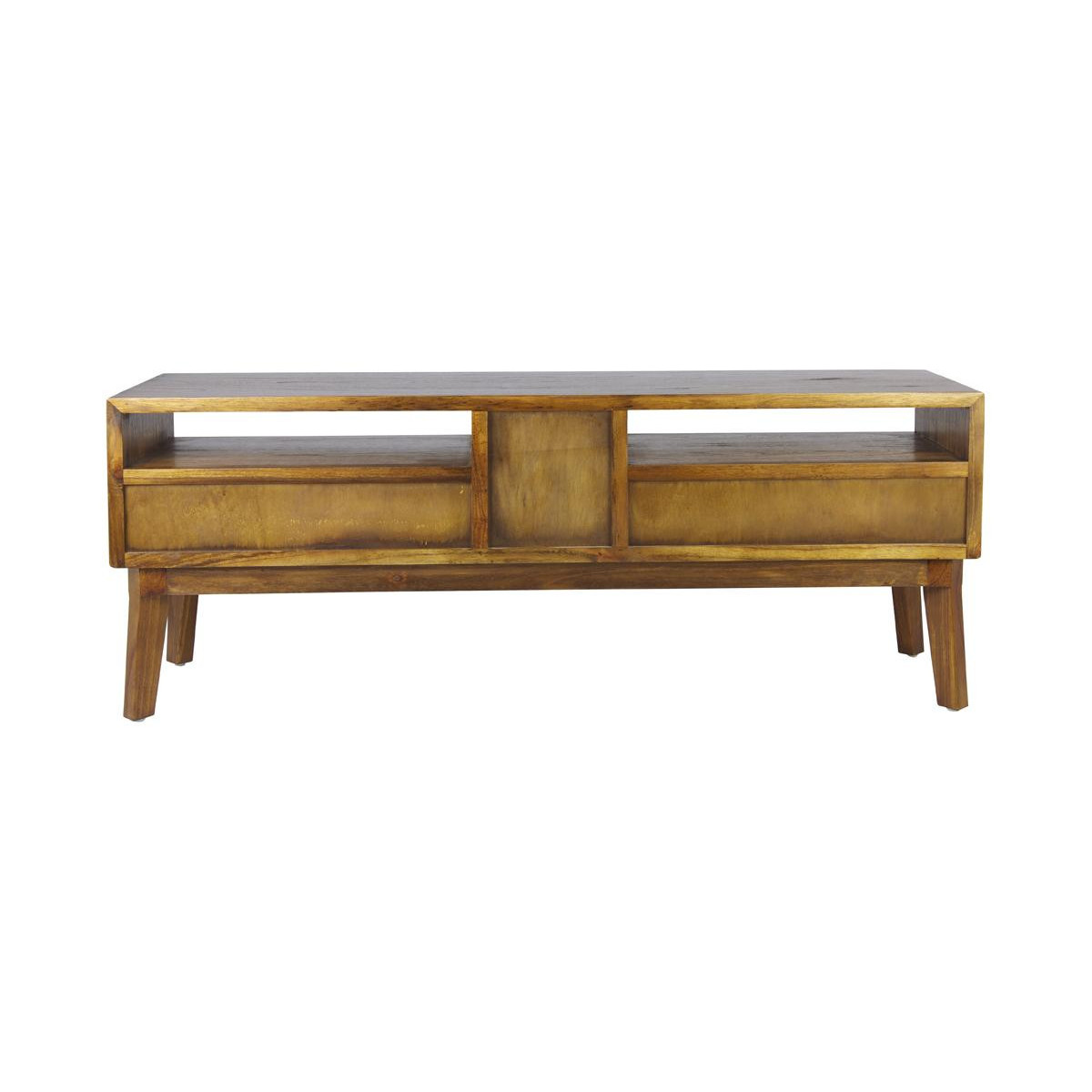 Meuble tv 4 tiroirs bronze marron, DECORATION D’AUTREFOIS
