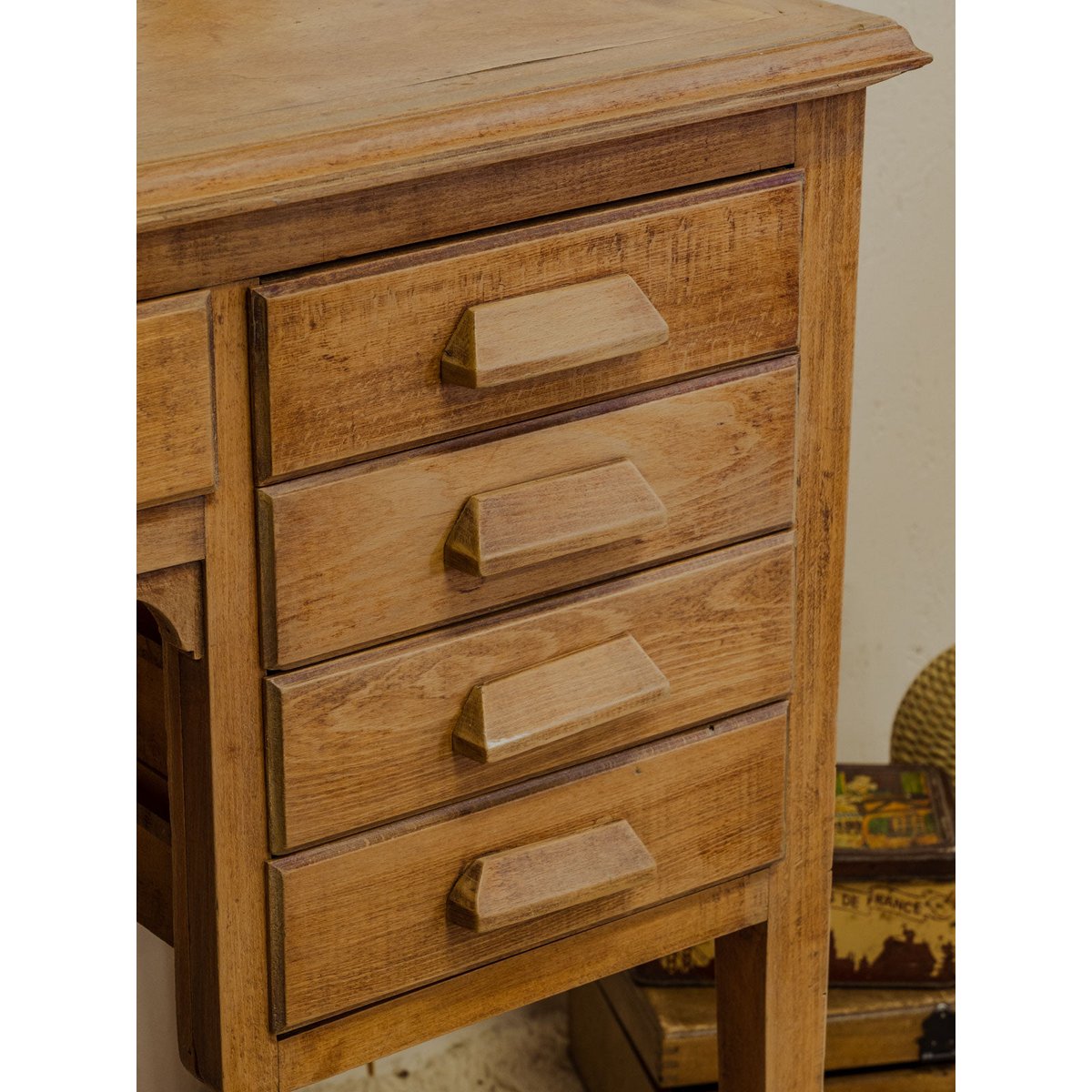 Ensemble de bureau et chaise pour enfant en bois Ange N°17 - Bon état bois clair, DEBONGOUT