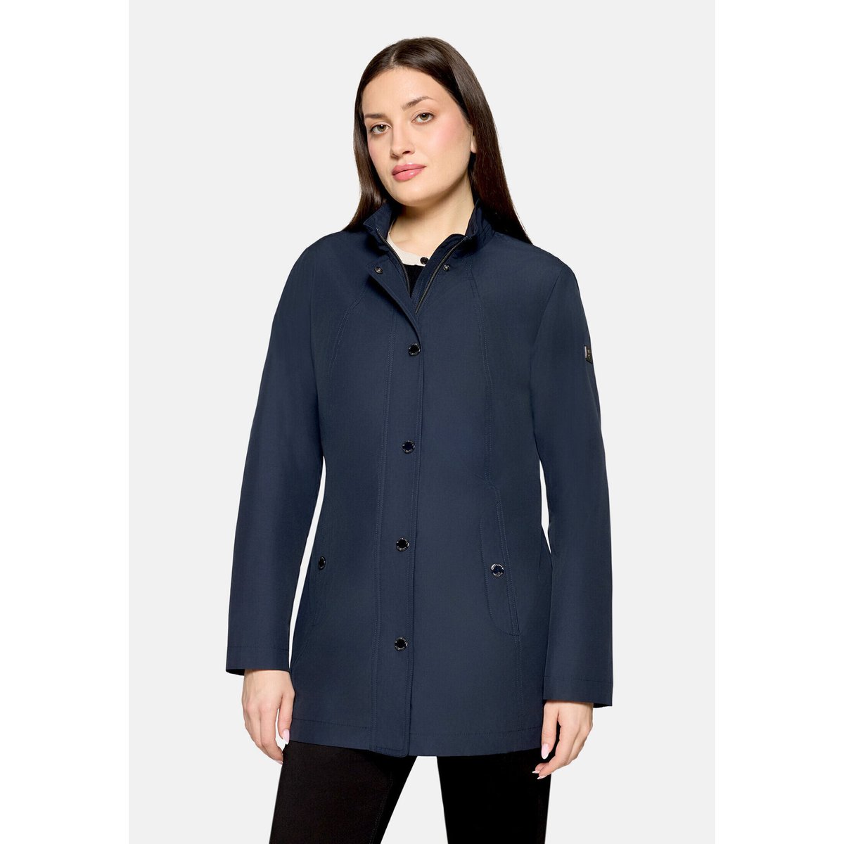 Veste outdoor à col droit bleu foncé, BETTY BARCLAY