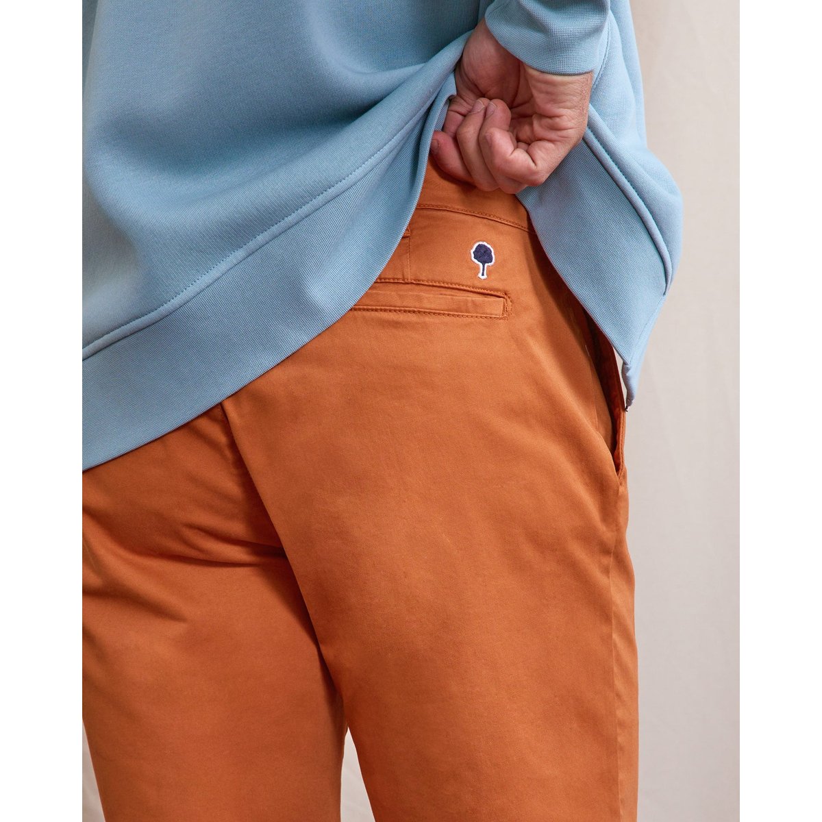 Short chino SAULIEU brique clair, FAGUO