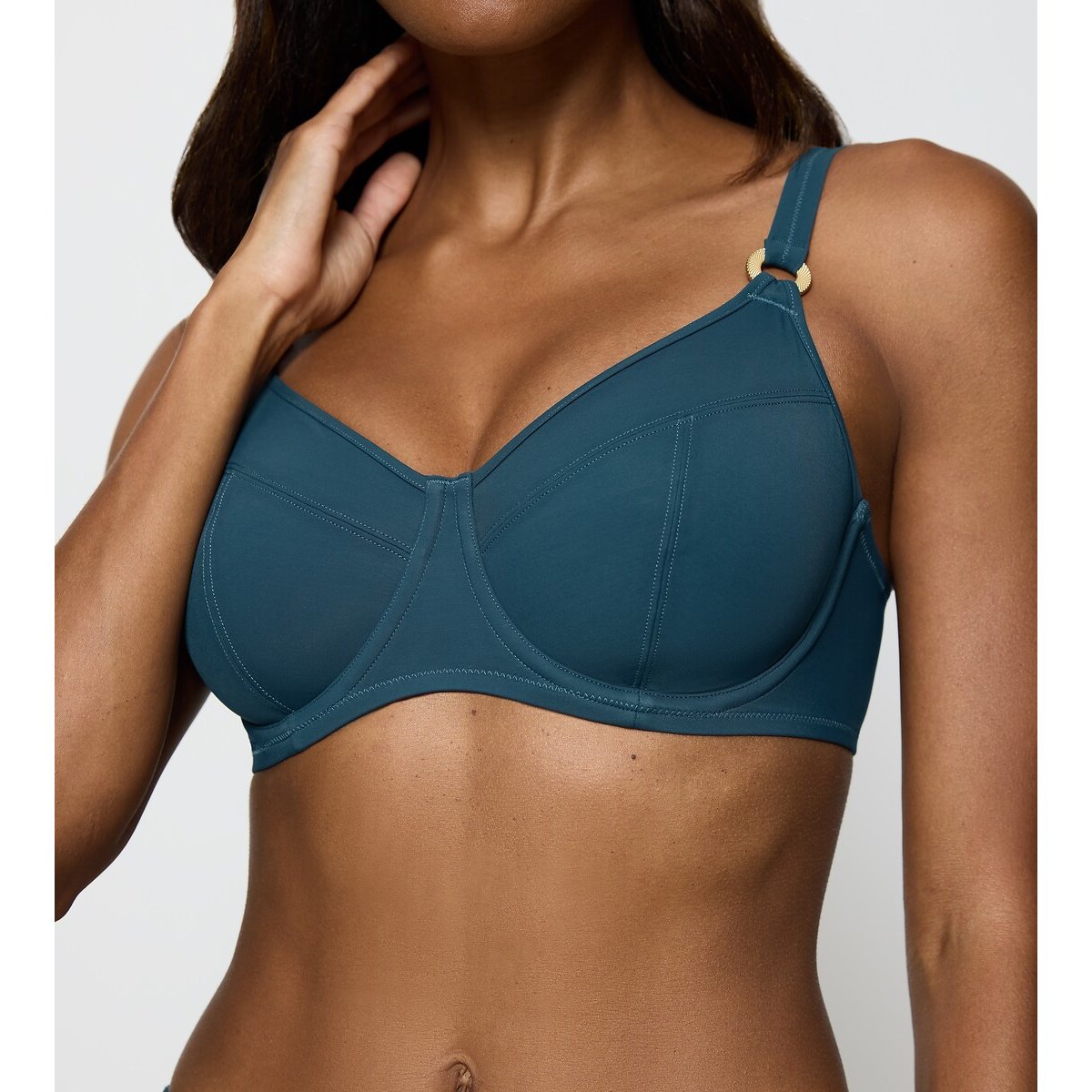Haut de maillot de bain minimiseur Summer Twist bleu vert, TRIUMPH