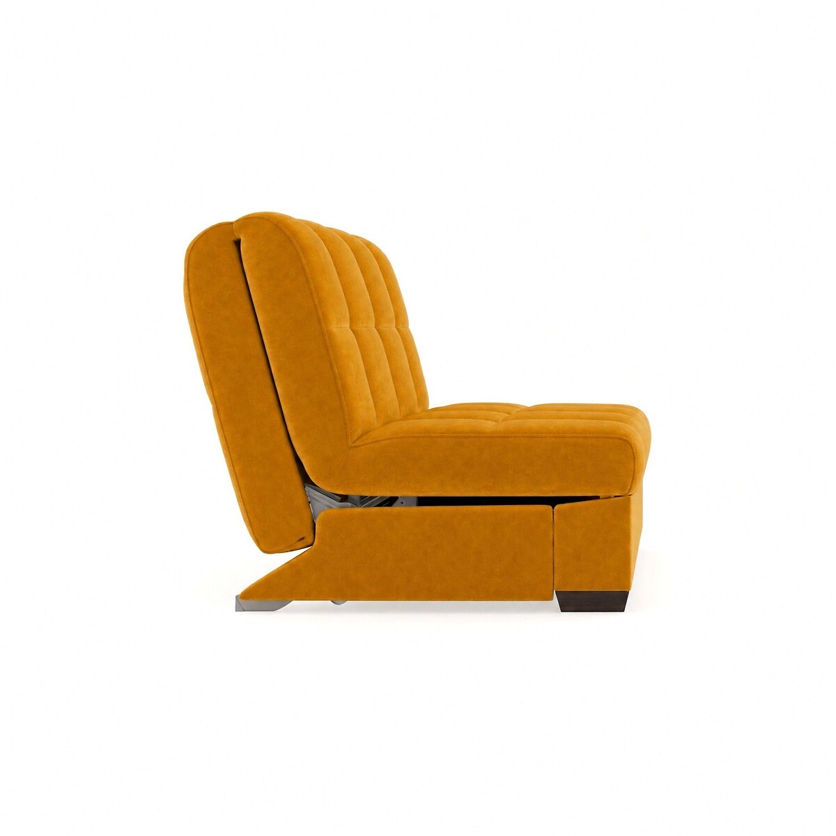 Harlow Velvet Double Sofabed with Pocket Foam Mattress saffron yellow, ÉDITÉ