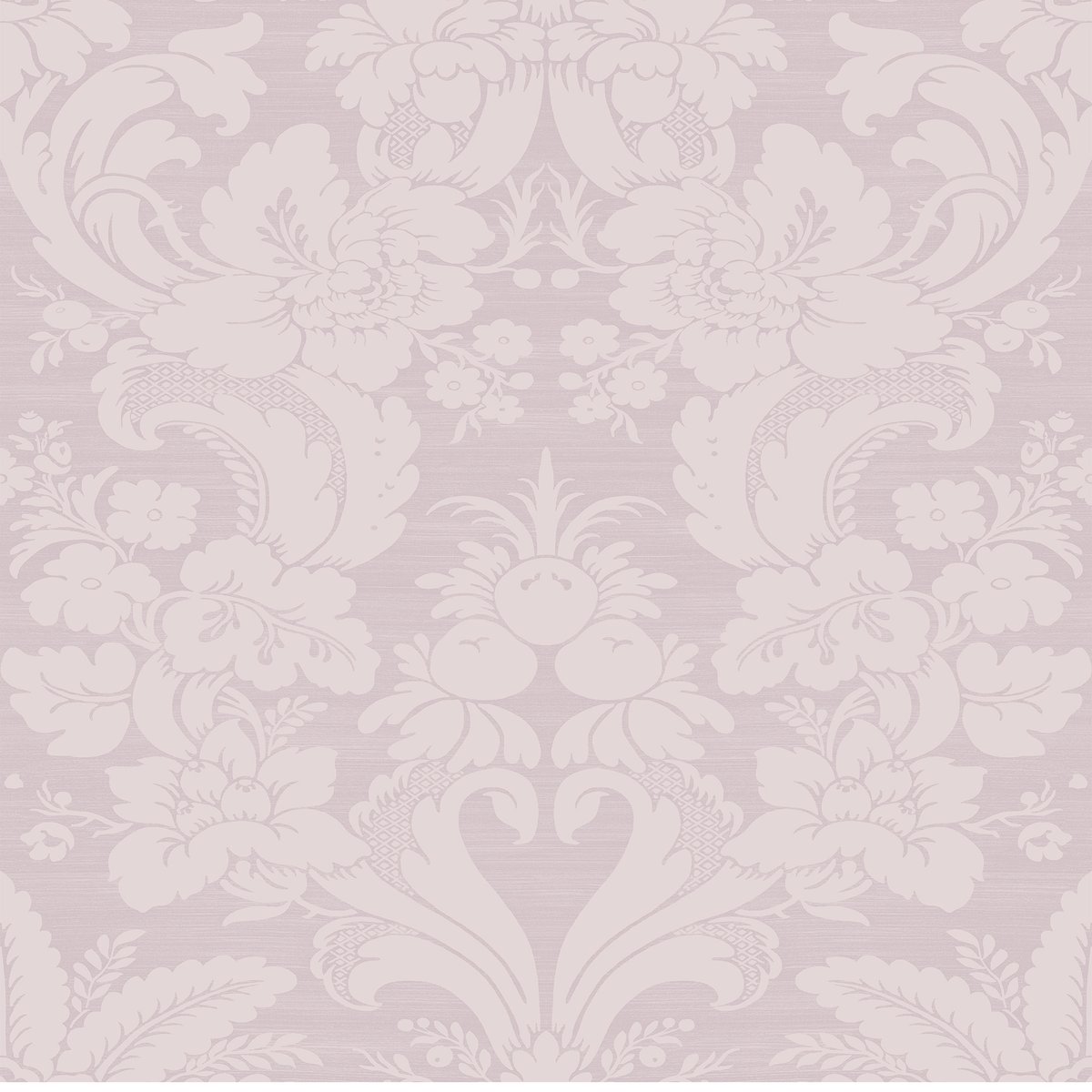 Papier peint Ornements Martigues Sugared parme, LAURA ASHLEY