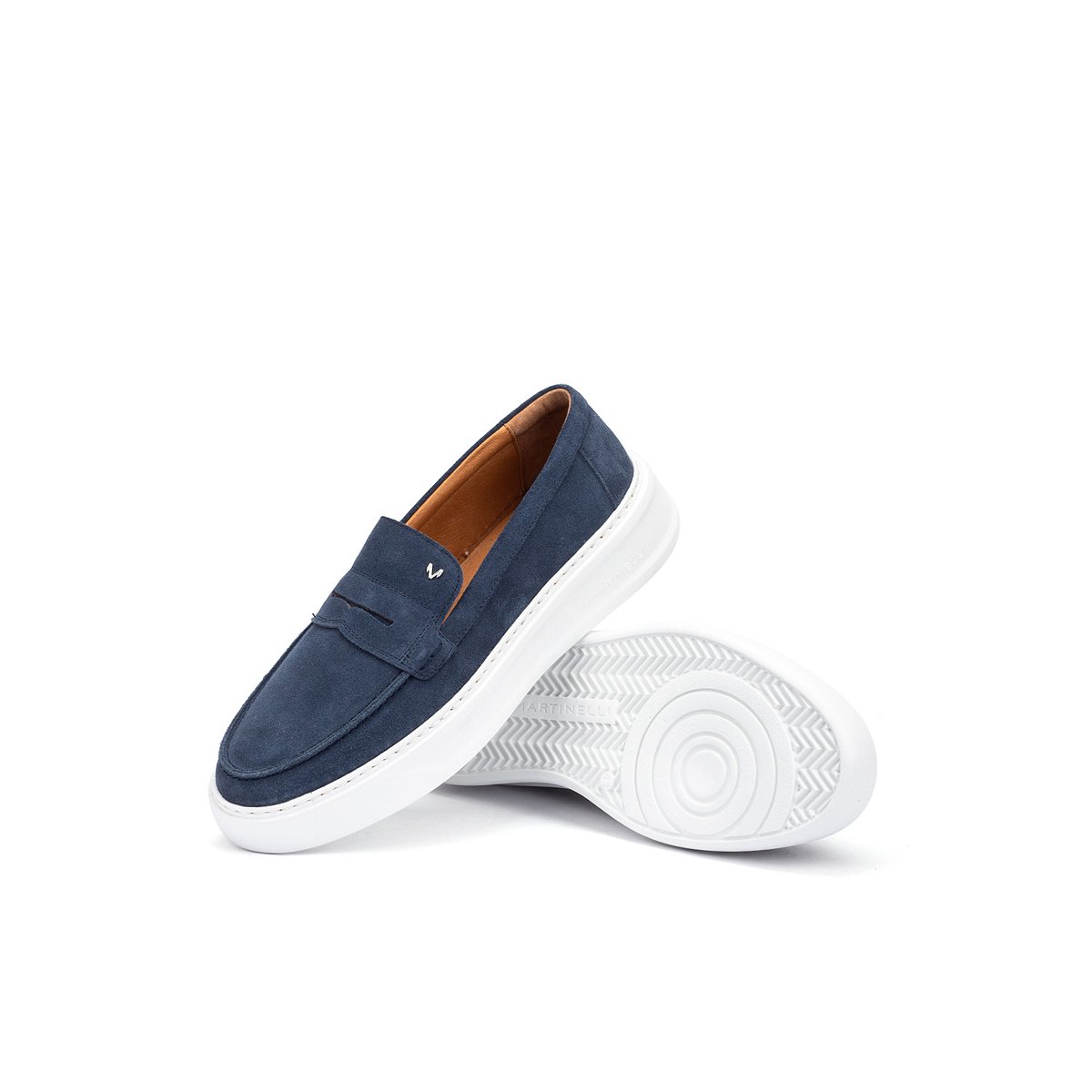 Mocassins cuir Sullivan azulmar, MARTINELLI