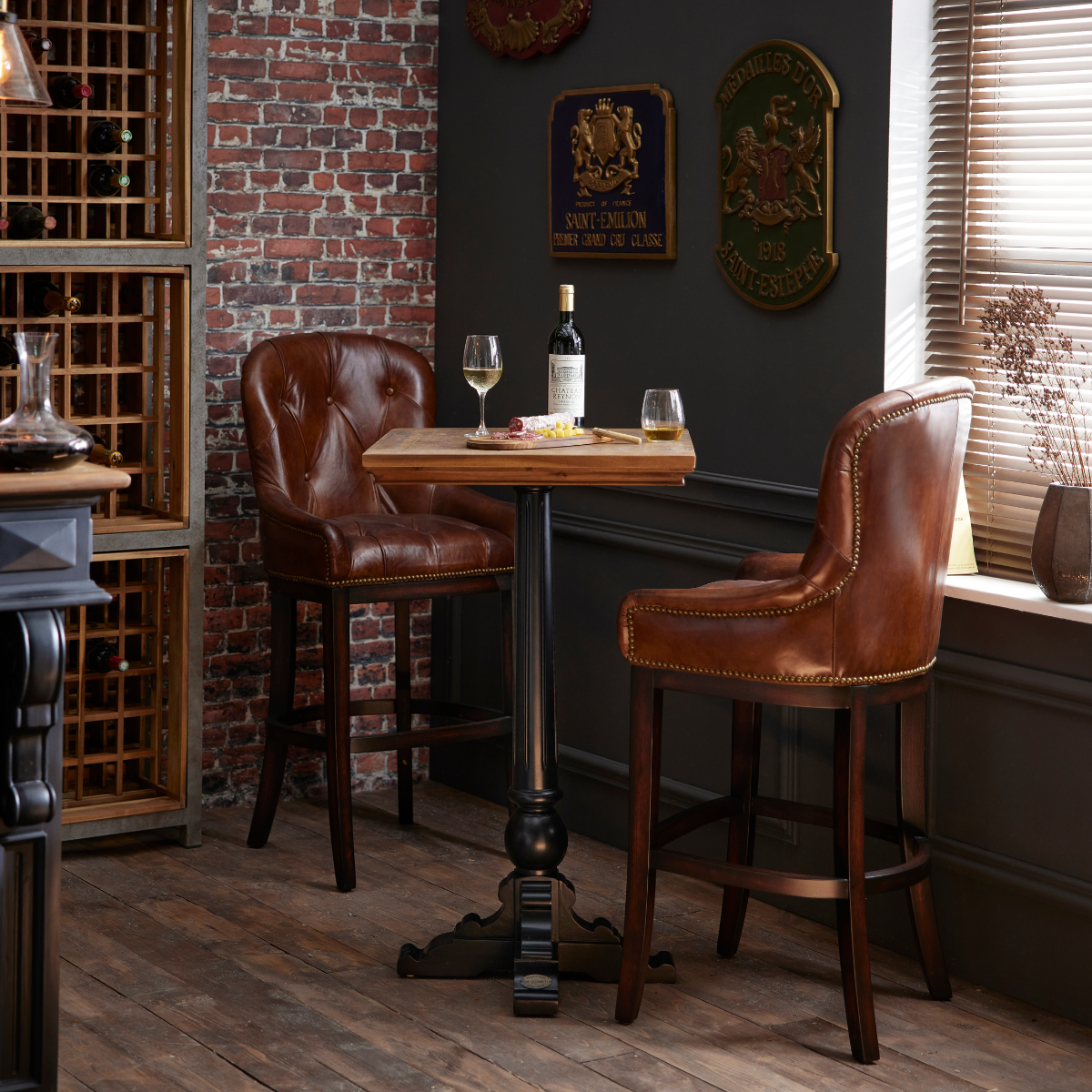 Fauteuil de bar GENTLEMAN lin, SIGNATURE