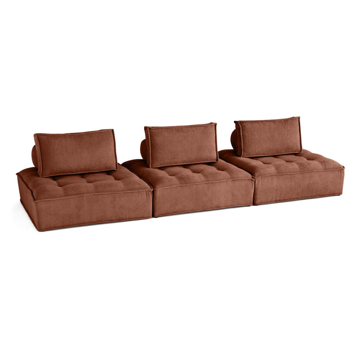 Canapé Modulable 3 places - MARISOL terracotta, BEST MOBILIER