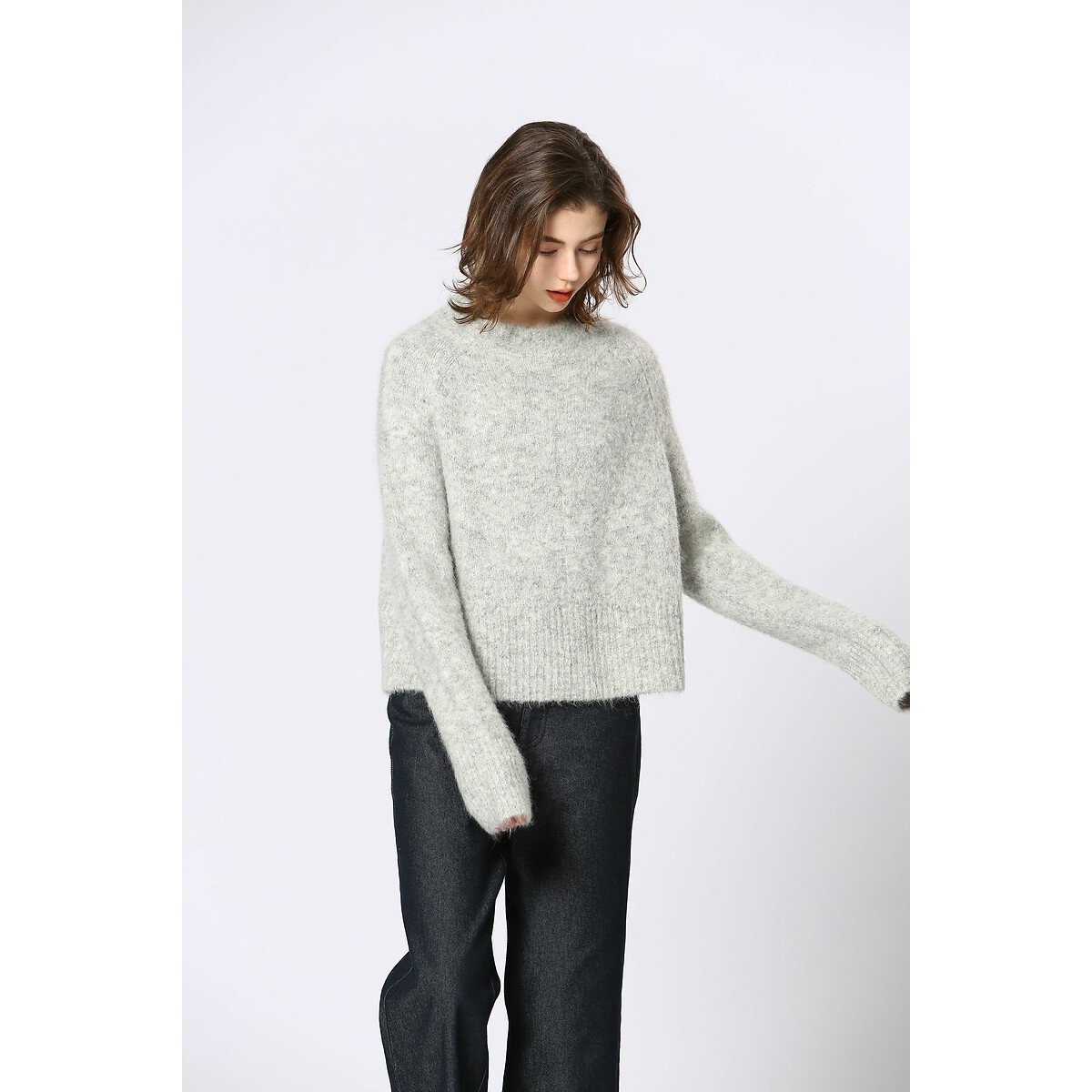 Crew Neck Jumper grey, SEE U SOON