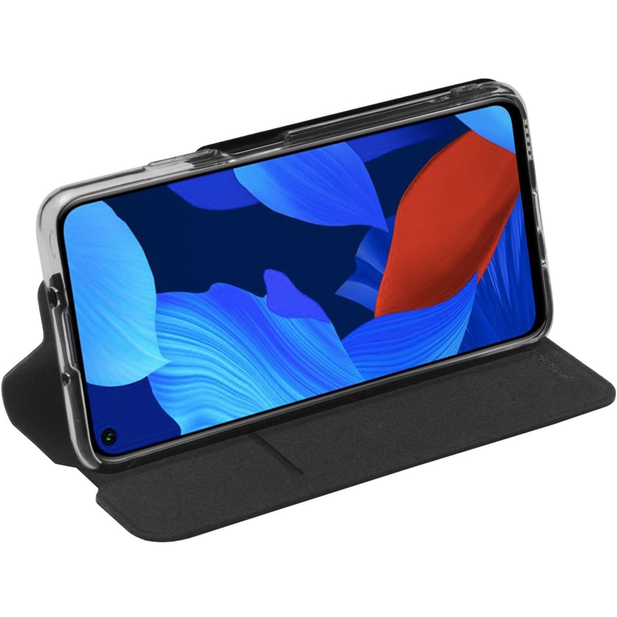 Etui Huawei Nova 5T noir couleur unique, ESSENTIEL B