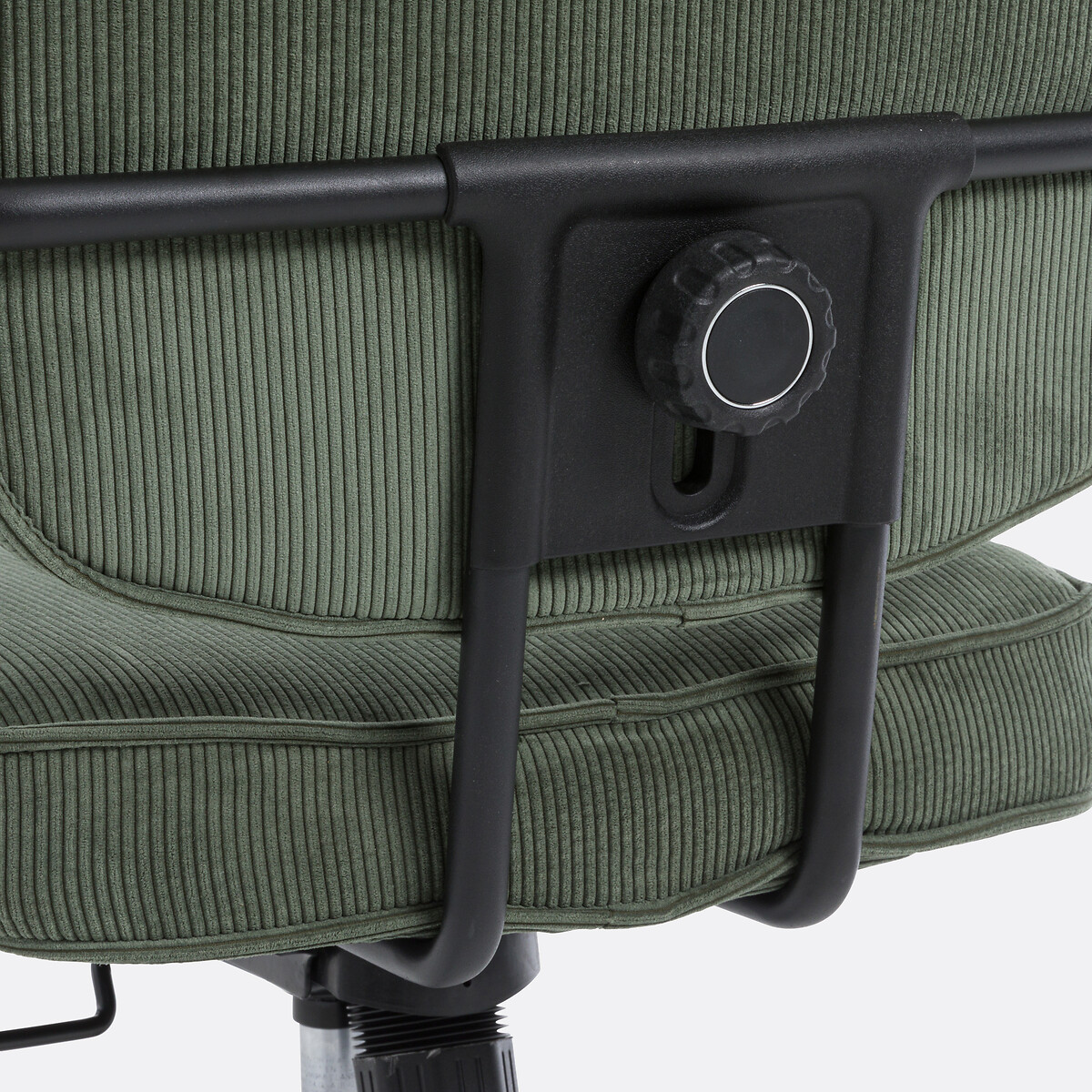 Fauteuil de bureau vintage Felipe vert kaki, LA REDOUTE INTERIEURS