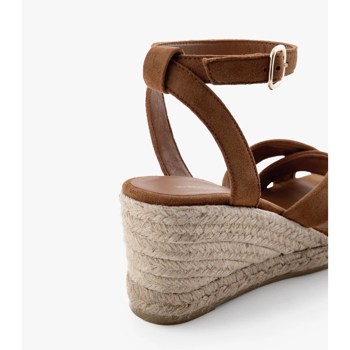 Sandale cuir velours IRIS marron cognac, MAISON TOUFET