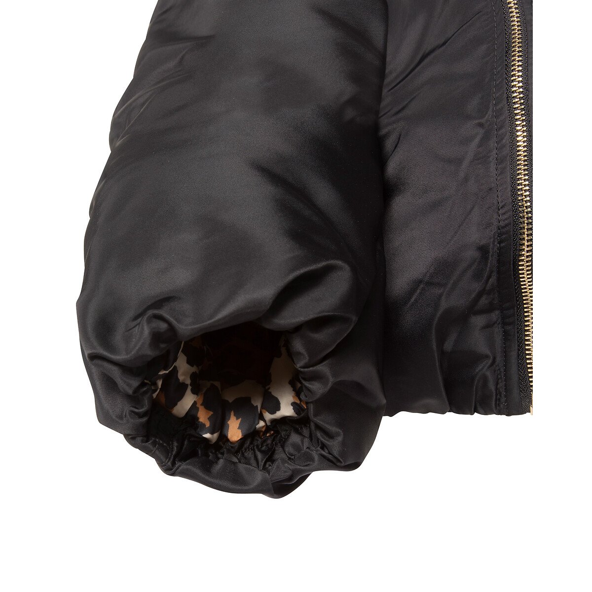 Giacca bomber AIR LISE con fodera leopardata nero , SCHOTT