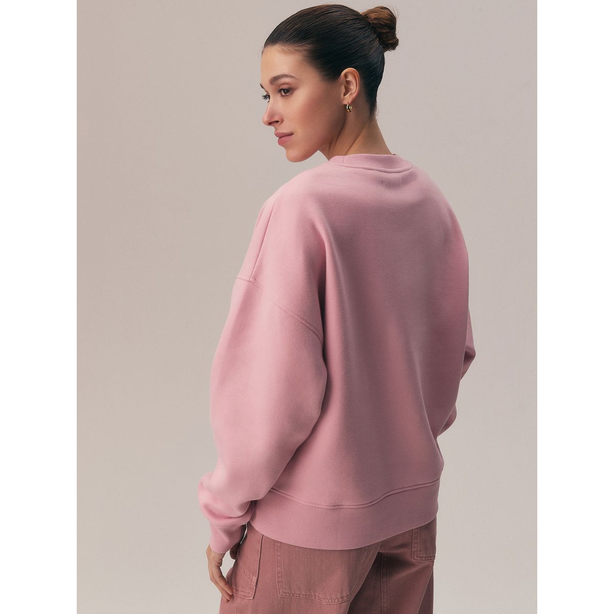 Sweat motif snoopy rose clair matcha, NEXT