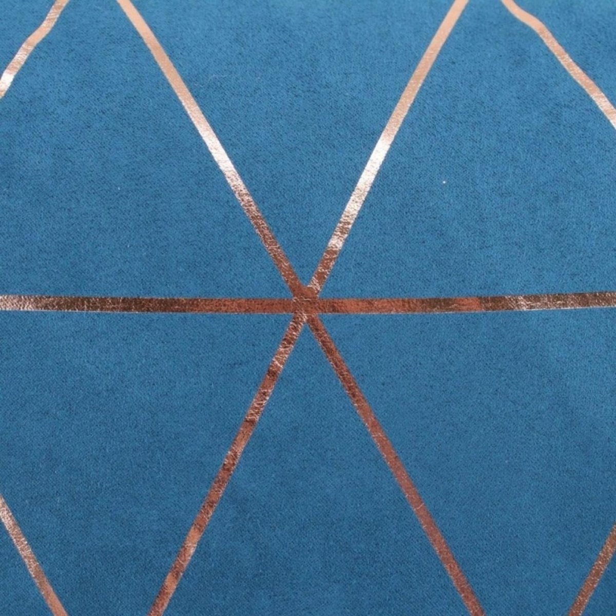 Coussin motifs géométriques 40x40cm bleu, ORNAMI