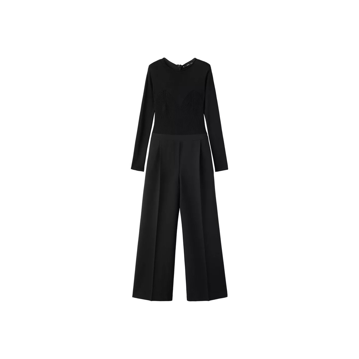 Combinaison style costume assortie noir, MANGO