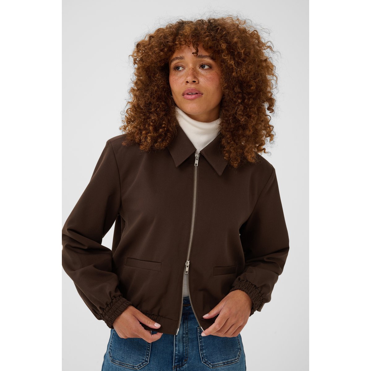 Manteau marron coffee bean, KAFFE