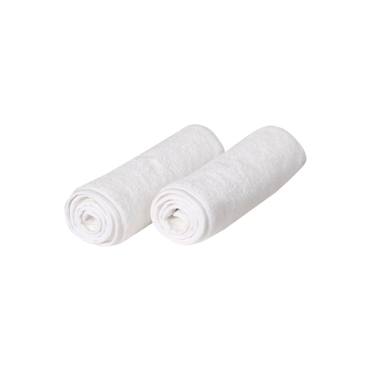 Lot de 2 serviettes de rechange pour tapis à langer nomade écru, VERTBAUDET