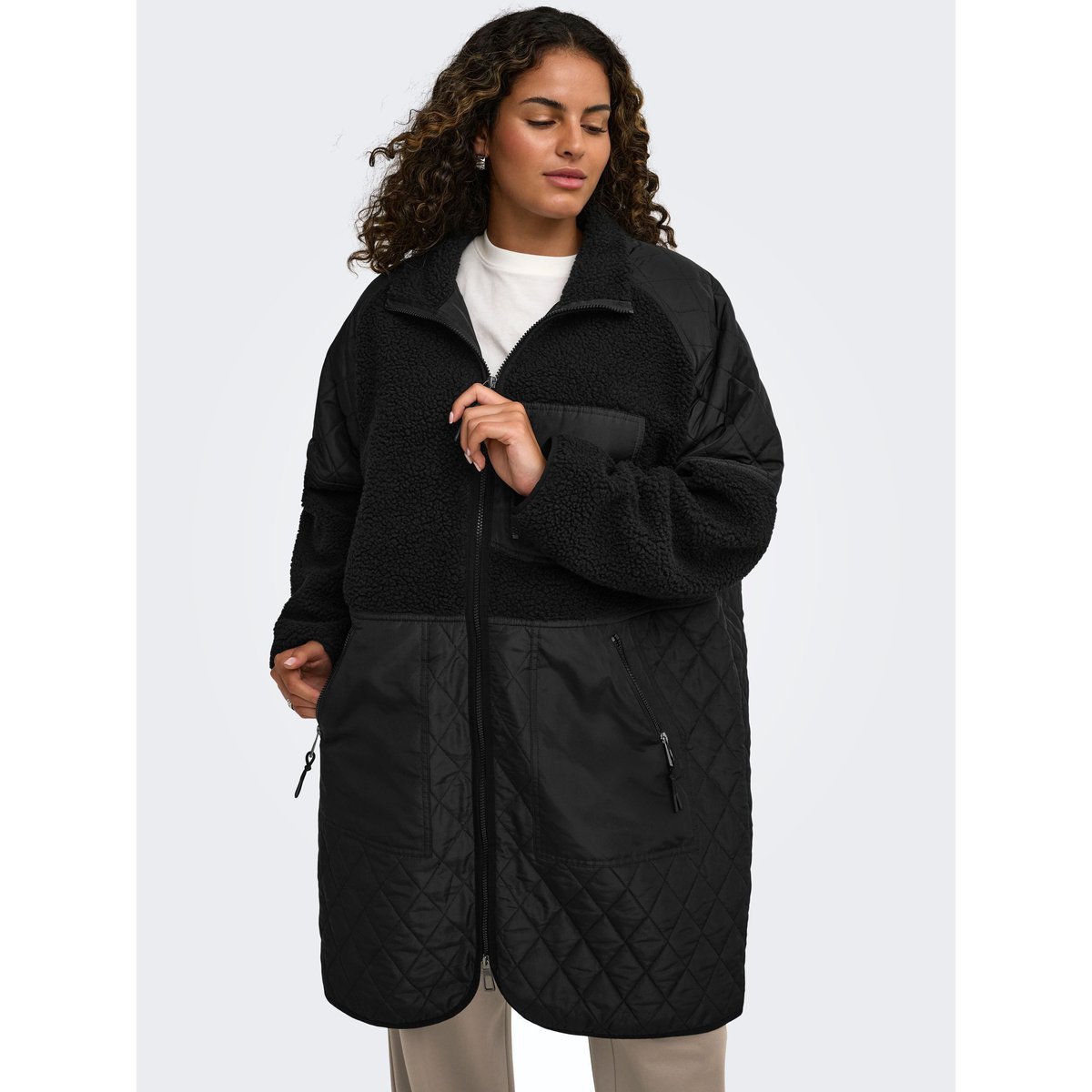 Veste En Polaire noire - black, ONLY CARMAKOMA