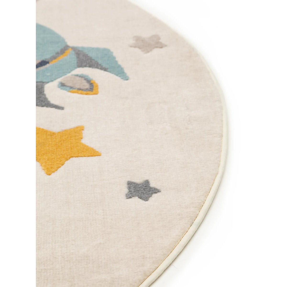 Tapis enfant rond APOLLO crème, BENUTA