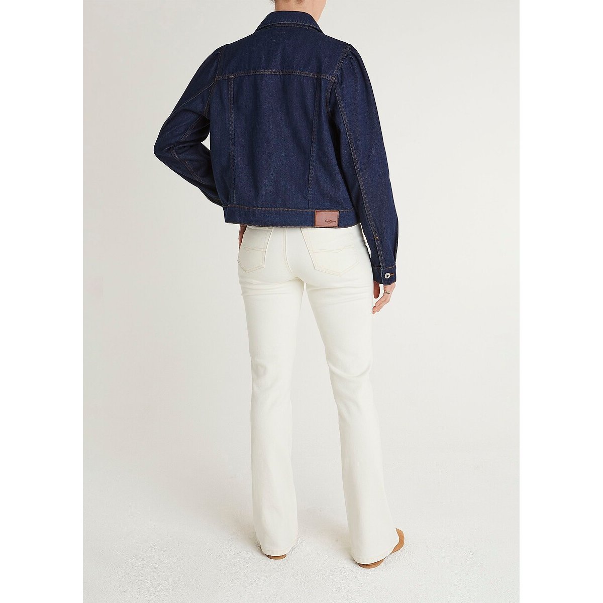 Vaqueros flare de cintura alta DION crudo, PEPE JEANS