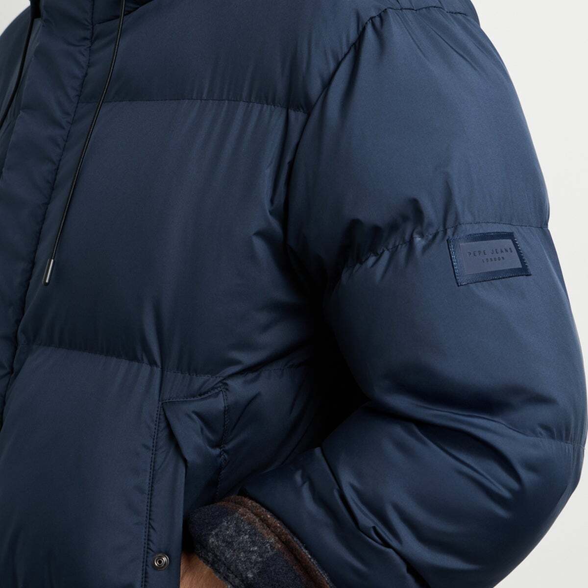 Doudoune Matelassée Avec Capuche bleu dulwich, PEPE JEANS