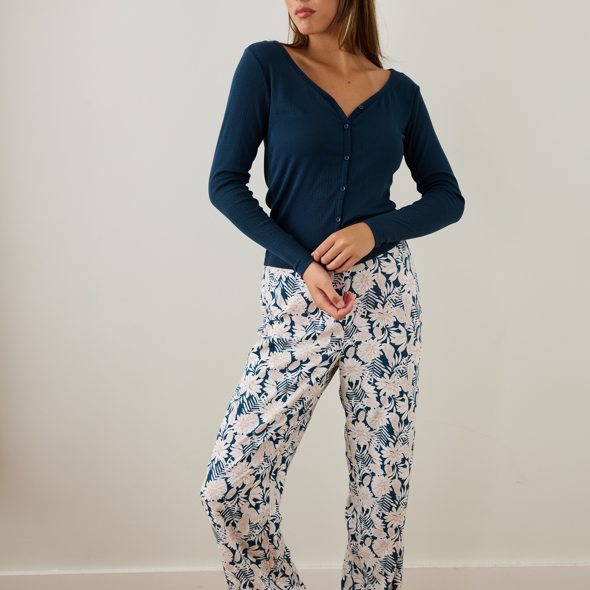 T-shirt manches longues Emma bleu, VARIANCE