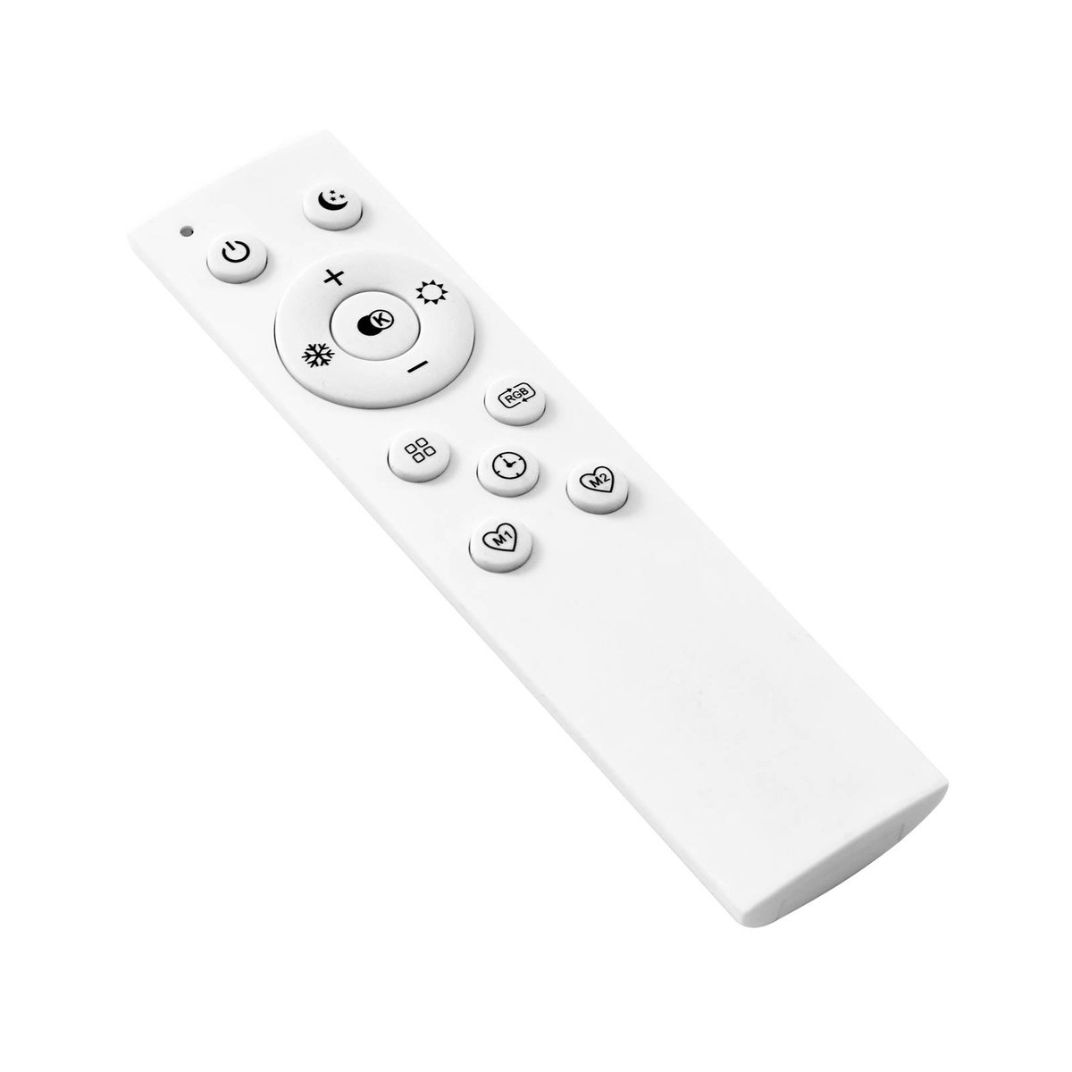 Plafonnier connecté en métal moderneLED noir, blanc, LUCANDE