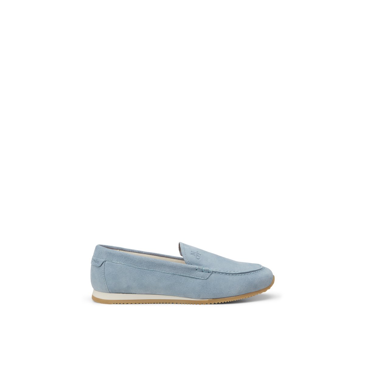 Mocassin en cuir de chèvre souple bleu moyen, MARC O'POLO