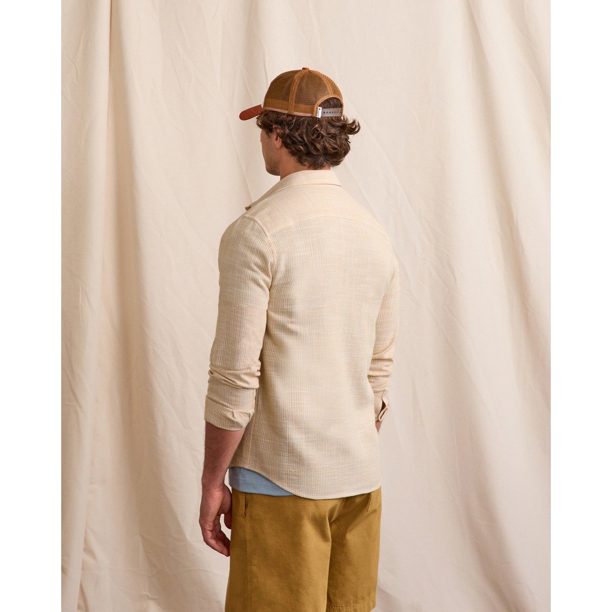 Chemise IRATY crème et jaune, FAGUO