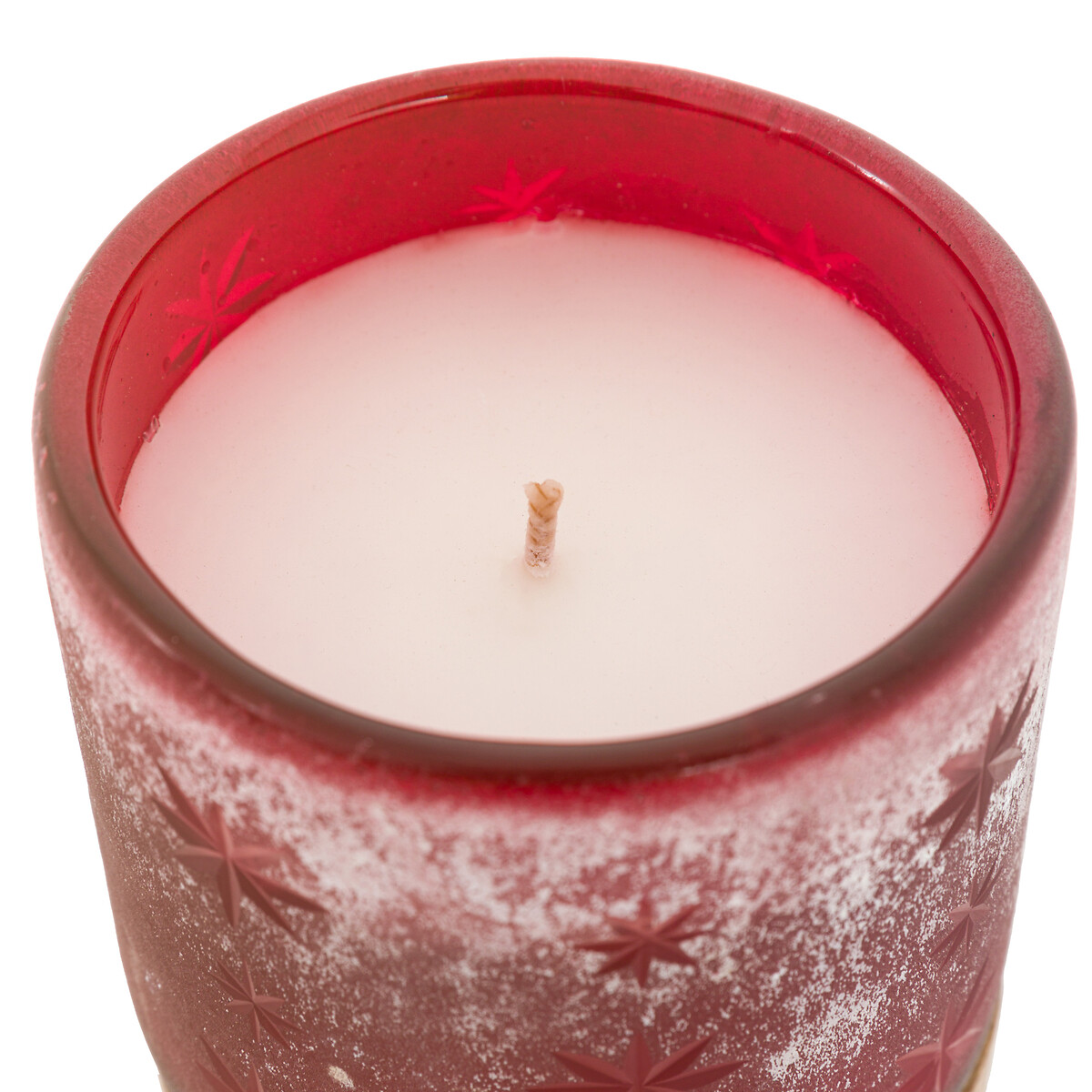 Starry Glass Candle Jar in Red red, SO'HOME