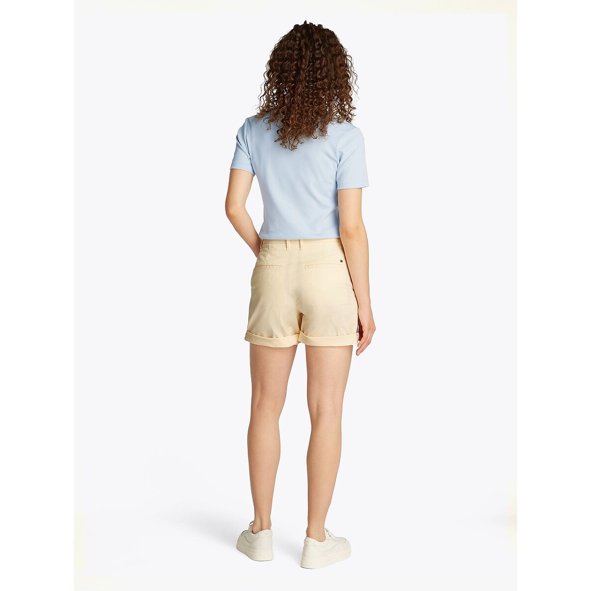 Short chino coton mélangé stretch jaune, TOMMY HILFIGER