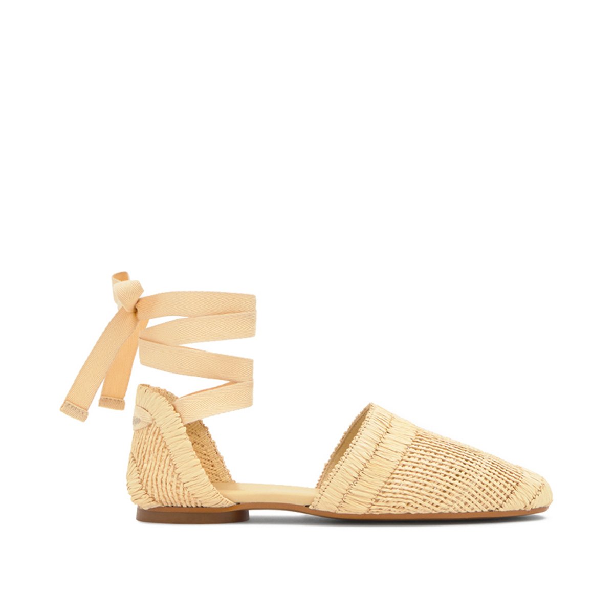 Espadrilles plates en raphia naturel GOLDIE beige, CASTANER