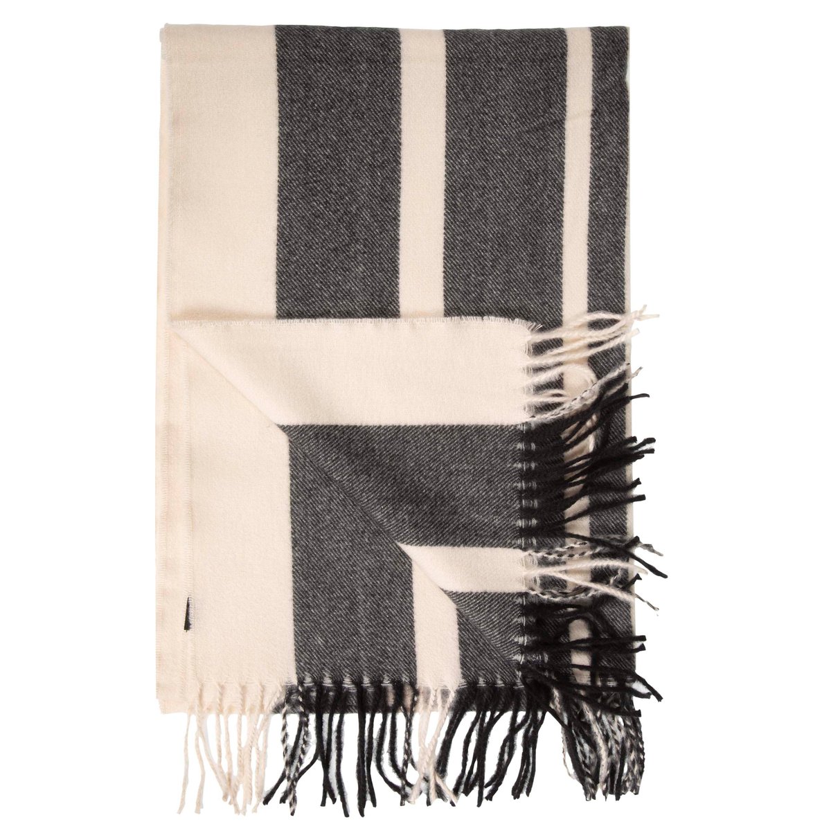 Echarpe type plaid, ultra douce multicolor rayures, ISOTONER