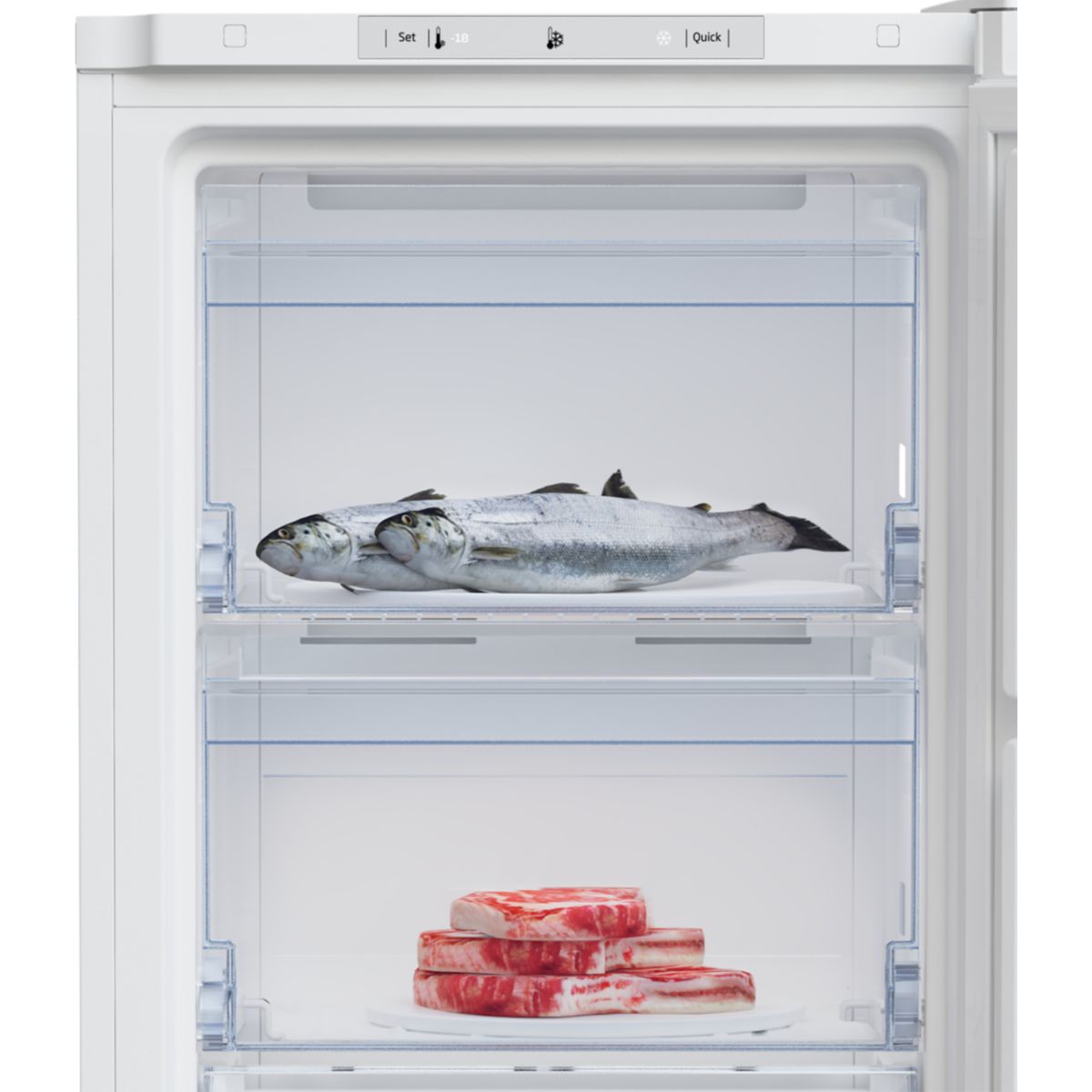 Congélateur armoire B1RFNE204WFR couleur unique, BEKO
