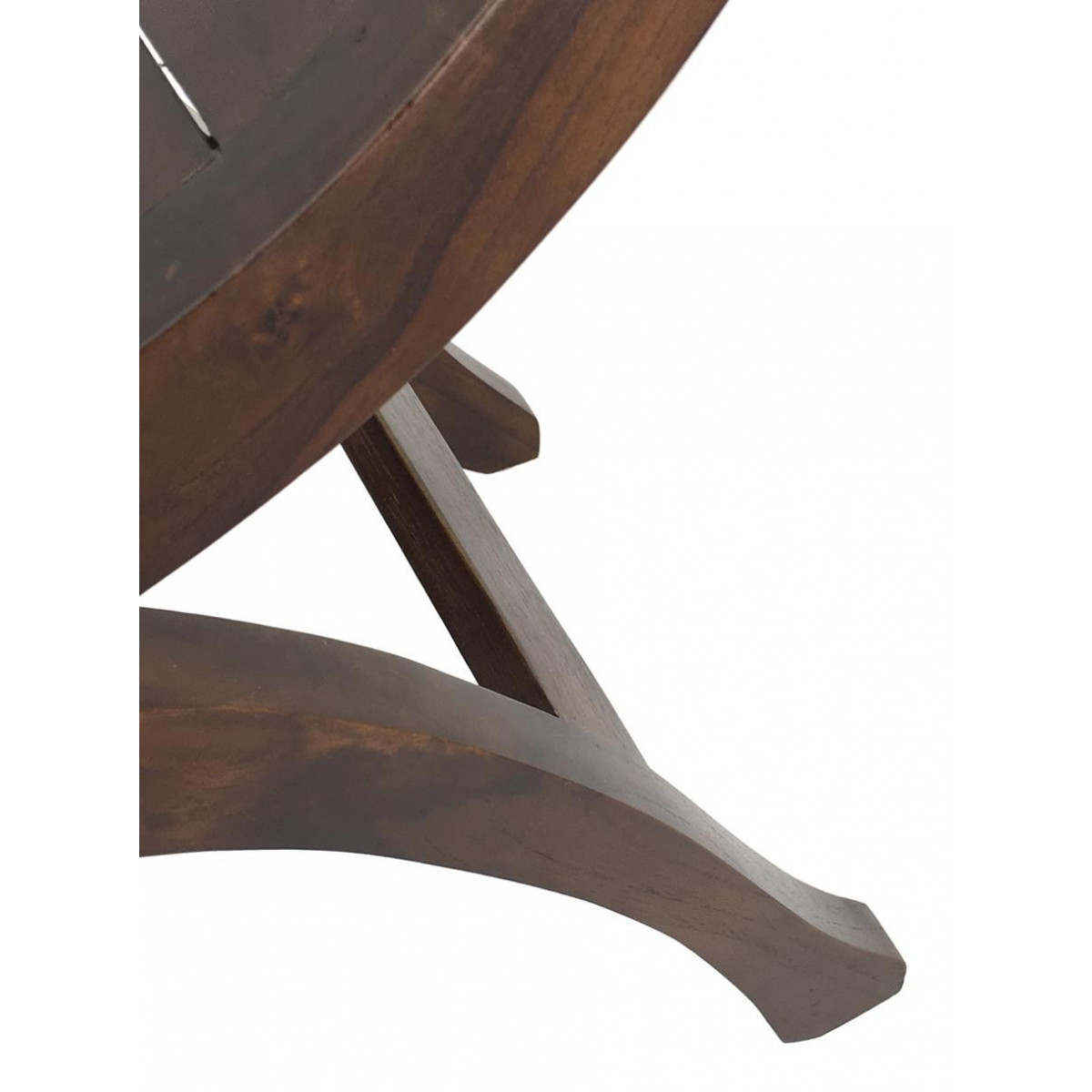 Banc 2 places marron, DECORATION D’AUTREFOIS