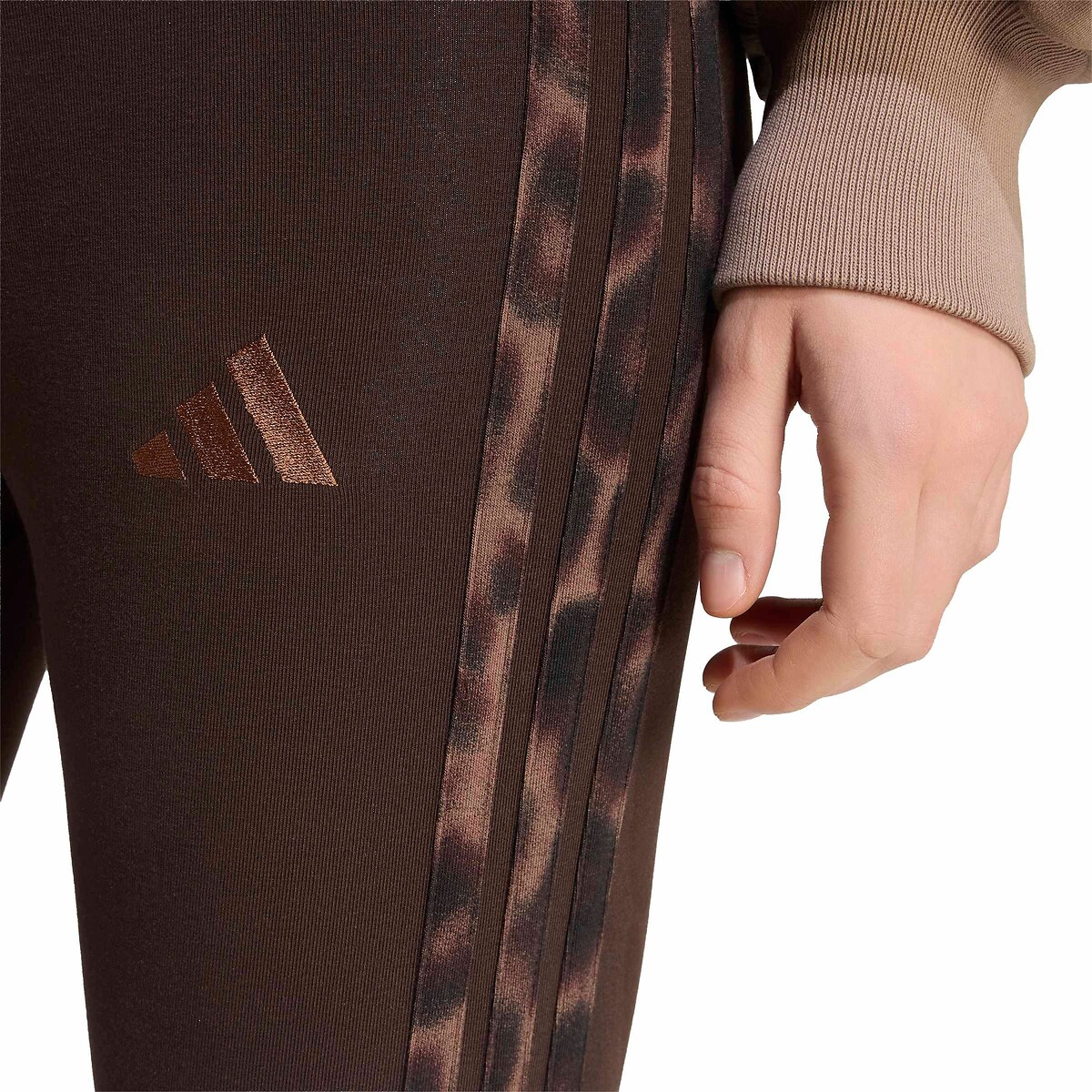 Leggings con estampado 3 STRIPES leopardo marrón, ADIDAS SPORTSWEAR
