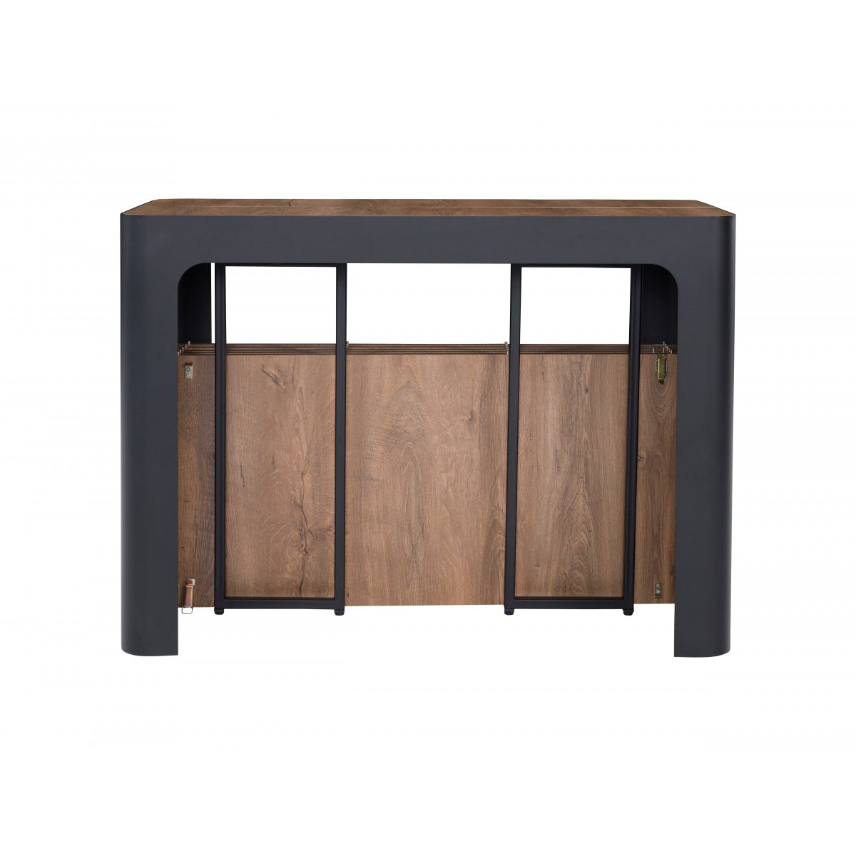Console  cm panneaux de particules, ALBANE noir, BOBOCHIC