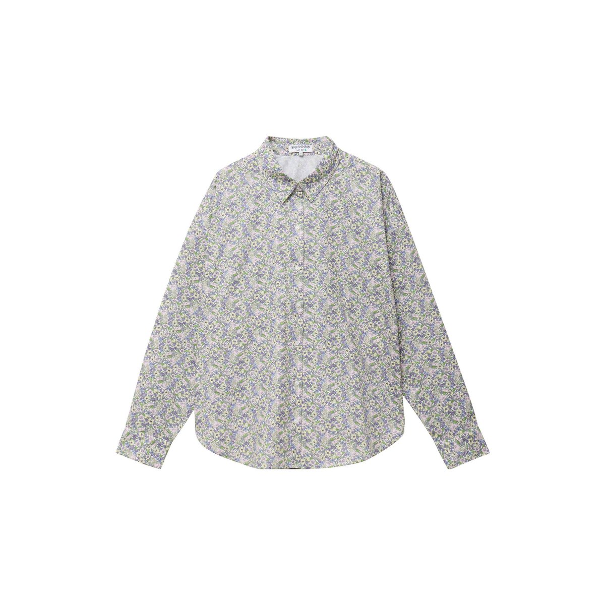 Chemise col américain manches longues jaune pastel, BONOBO
