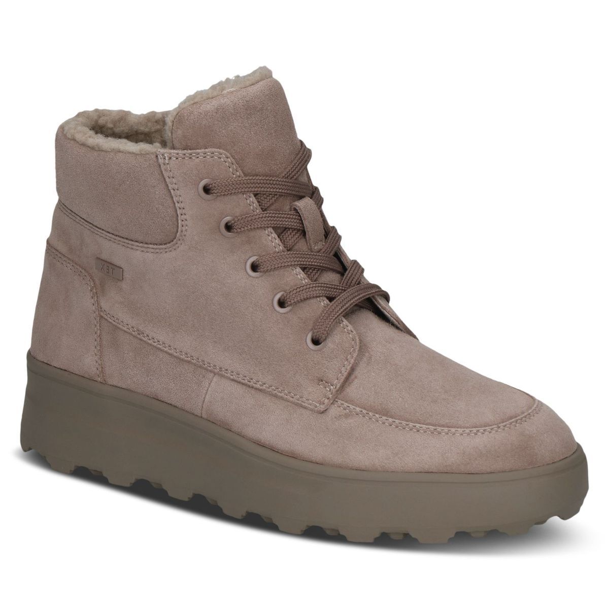 Bottine fourée marron mocca croco, CAPRICE