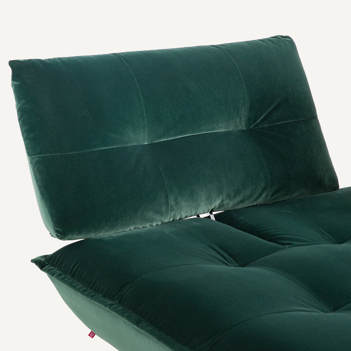 Banquette modulable en velours, KAORI vert tsar, AM.PM