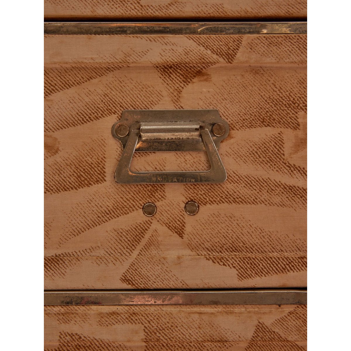 Grande malle cabine en métal Lucienne N°246 - Bon état gris, DEBONGOUT