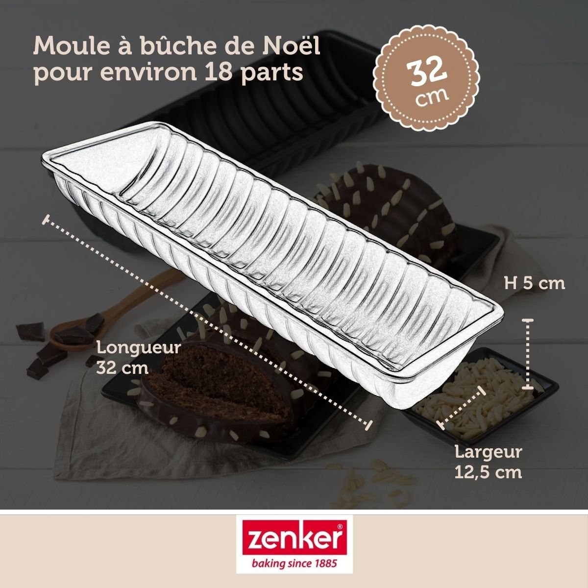 Set de 5 ustensiles de pâtisserie moule à gâteaux bol spatule noir, ZENKER